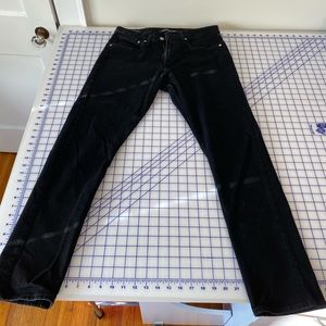 Mens Calvin Klein Slim Fit Black Jeans Size 34X30